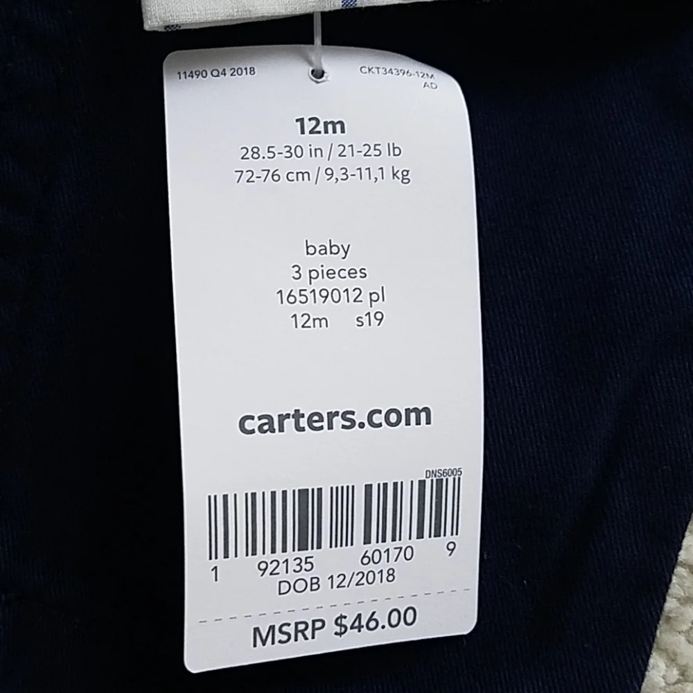 3 For $30. Carter's Set With Suspenders